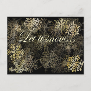 Let It Snow   Blue Beach Song™ Postcard