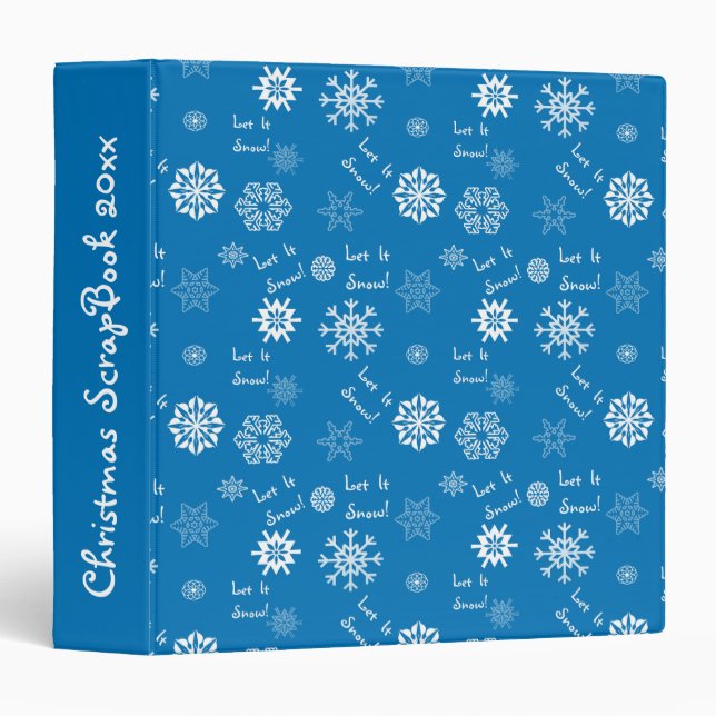 Let It Snow Blue Binder (Front/Spine)