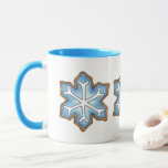 Let It Snow Blue Christmas Hanukkah Winter Holiday Mug<br><div class="desc">Mug features an original marker illustration of a delicious blue snowflake sugar cookie. Great for Christmas or Hanukkah!

Don't see what you're looking for? Need help with customization? Click "contact this designer" to have something created just for you!</div>