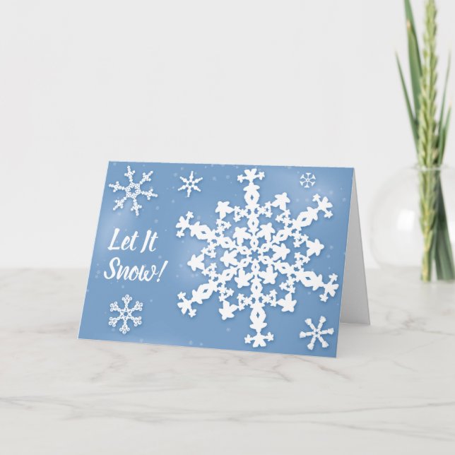 Let It Snow Board Games Holiday Card (Front)