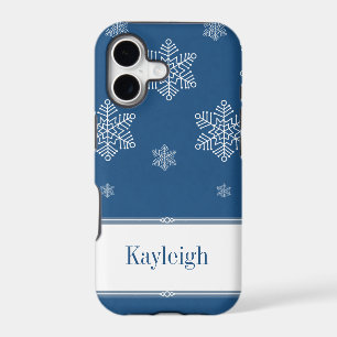 Let it Snow BT iPhone 5 Case, Blue