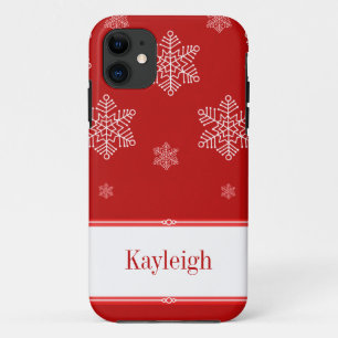 Let it Snow BT iPhone 5 Case, Red 11 Case