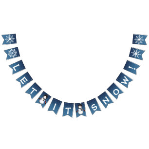 Let It Snow Bunting Flags