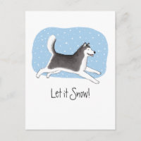 "Let it Snow!" Cheerful Dog Design