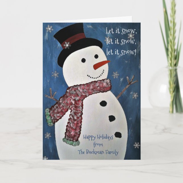 Let It Snow Christmas Card (Front)