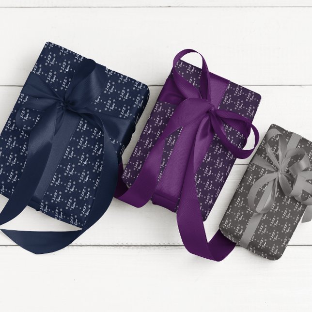 Let It Snow Christmas Snowflakes Wrapping Paper Sheet (Creator Uploaded)