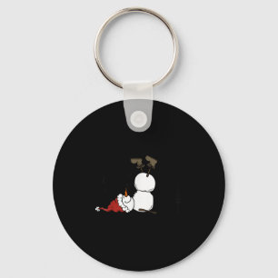 Let It Snow Christmas Snowman Snowflakes Xmas Holi Keychain