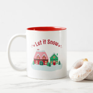 Let it Snow Christmas Village Mug