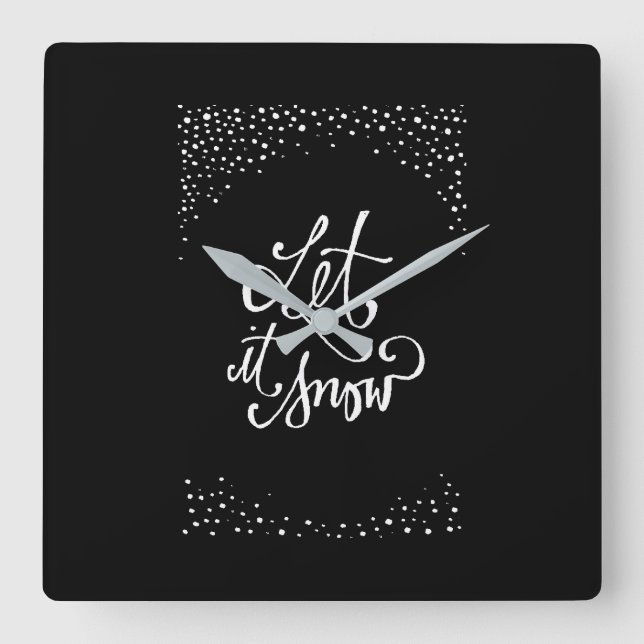 ****LET IT SNOW**** CLOCK (Front)