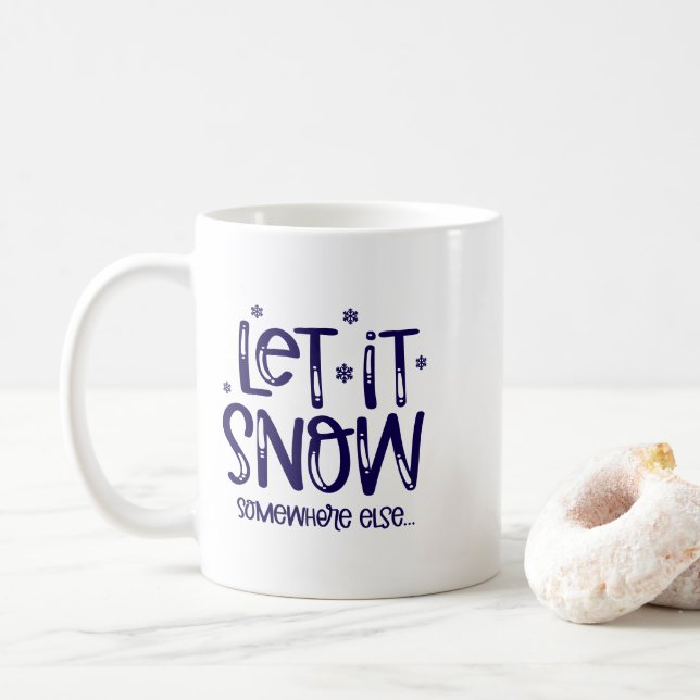 Let it Snow Coffee Mug (With Donut)