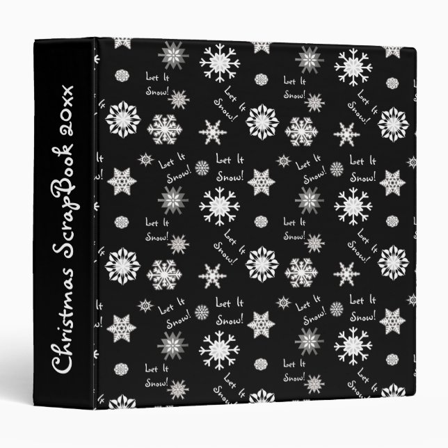 Let It Snow Colour Choice Background Binder (Front/Spine)