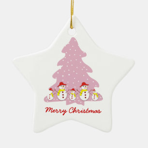 Let it snow custom Christmas ornament