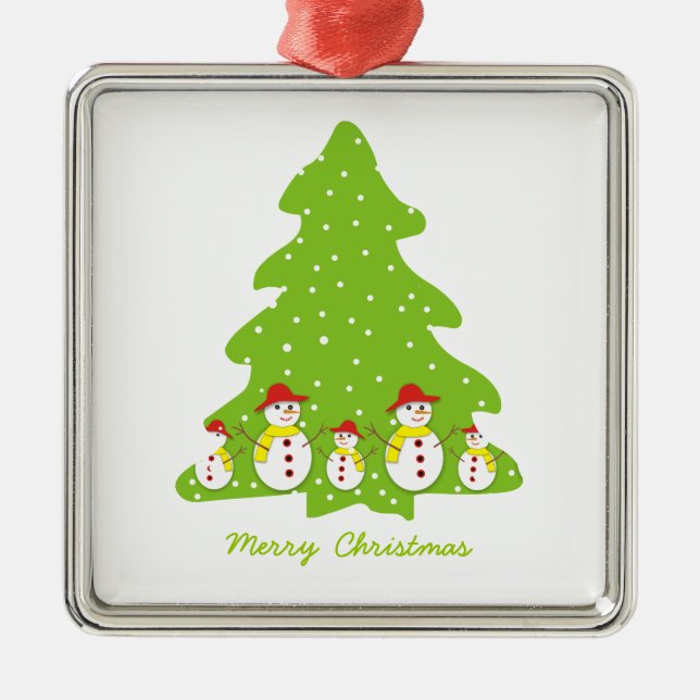 Let it snow custom Christmas ornament (Front)