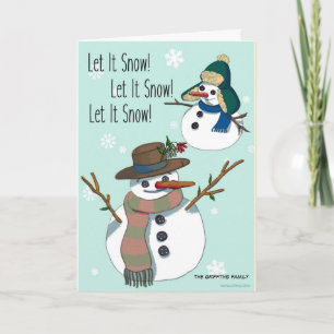 Let it snow. Customizable Holiday Card