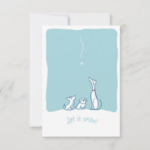 Let it Snow Dogs - Frost Blue Card