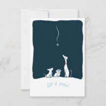 Let it Snow Dogs - Midnight Blue