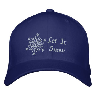 Let It Snow Embroidered Hat