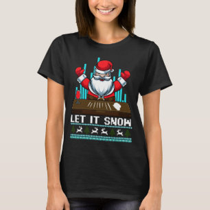 Let It Snow Funny Christmas Santa T-Shirt