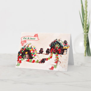 Let It Snow Gingerbread Holiday Cards