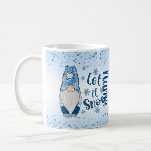 Let it Snow Gnome Holiday Coffee Tea Mug