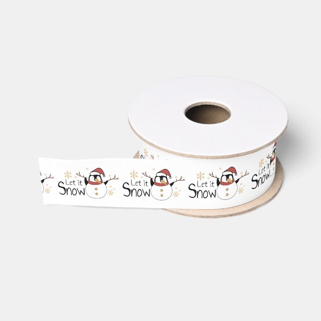 Let it Snow Grosgrain Ribbon (Spool)