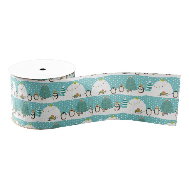 Let it snow grosgrain ribbon (Spool)