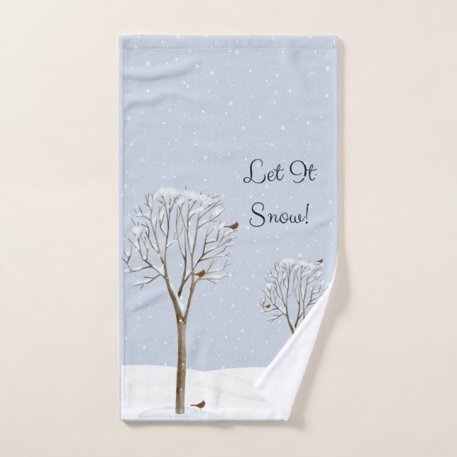 Let it snow hand towel (Hand Towel)