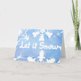 Let it snow holiday card