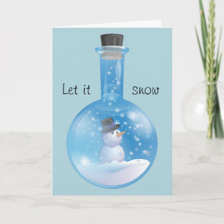 Let it snow holiday card
