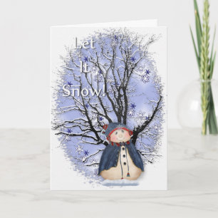 Let It Snow Holiday Card