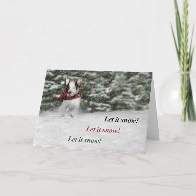 Let it Snow Holiday Card (Front)