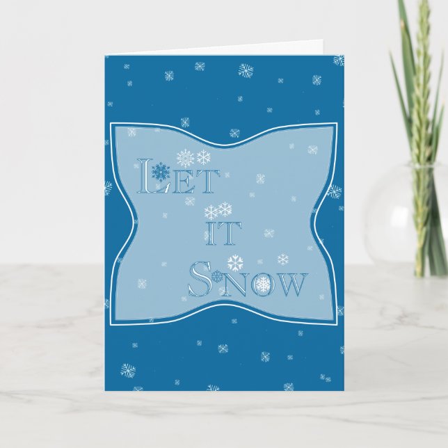 Let It Snow Holiday Card (Front)