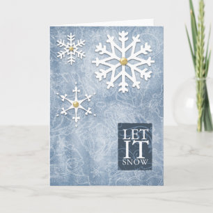 Let it snow holiday card