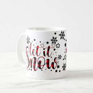Let It Snow Holiday Fun Cute Festive Christmas Coffee Mug