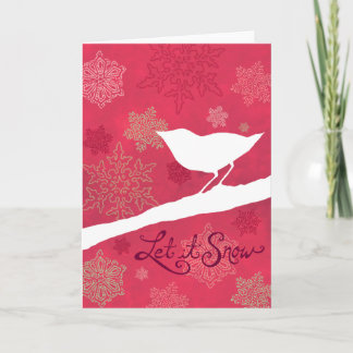 Let it Snow holiday greeting card