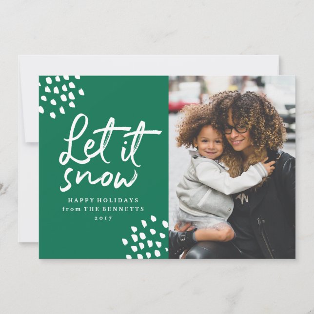 Let It Snow | Holiday Photo Card (Front)