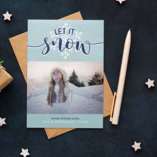 Let It Snow Holiday Photo Cards