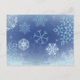 let it snow holiday postcard