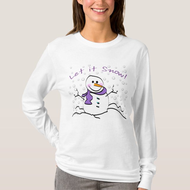 Let It Snow Holiday T-Shirt (Front)