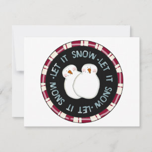 Let it Snow Holiday Tshirts and Gifts Card