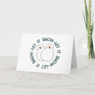 Let it Snow Holiday Tshirts and Gifts Card