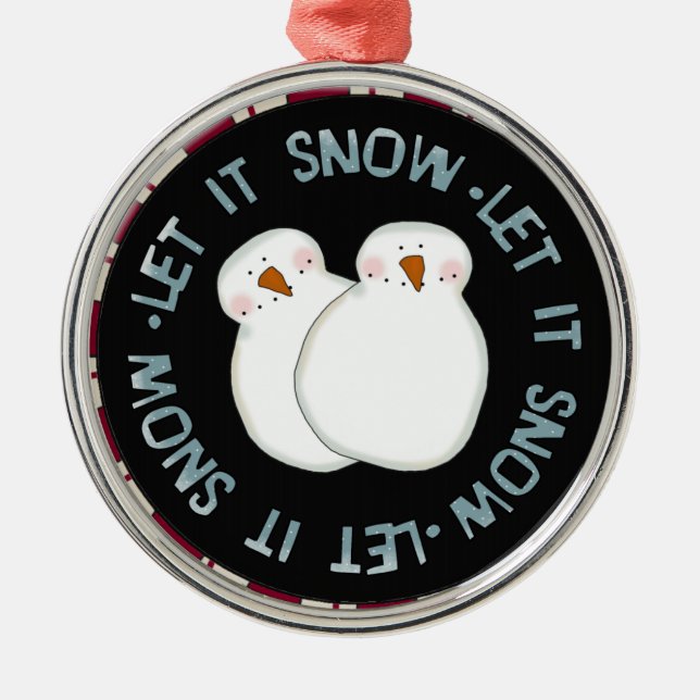 Let it Snow Keepsake Ornament (Front)