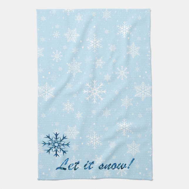 Let it Snow Kitchen Towel (Vertical)