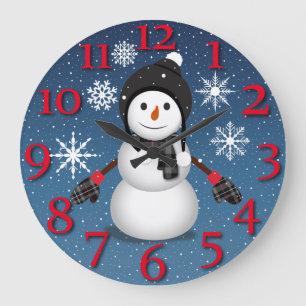 Let It Snow Large Clock