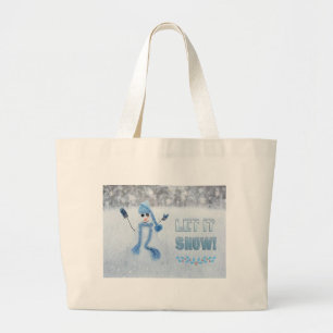 Let It Snow Large Tote Bag