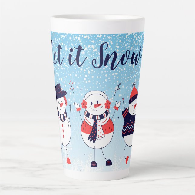 Let it Snow Latte Mug (Front)