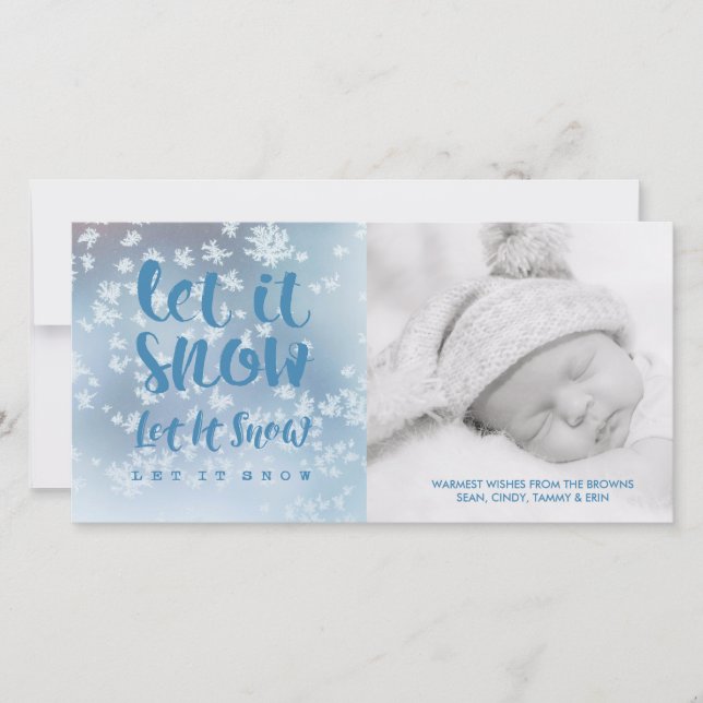 Let It Snow, Let It Snow, Let It Snow! Holiday Card (Front)
