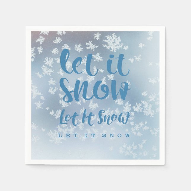 Let It Snow, Let It Snow, Let It Snow! Napkin (Front)