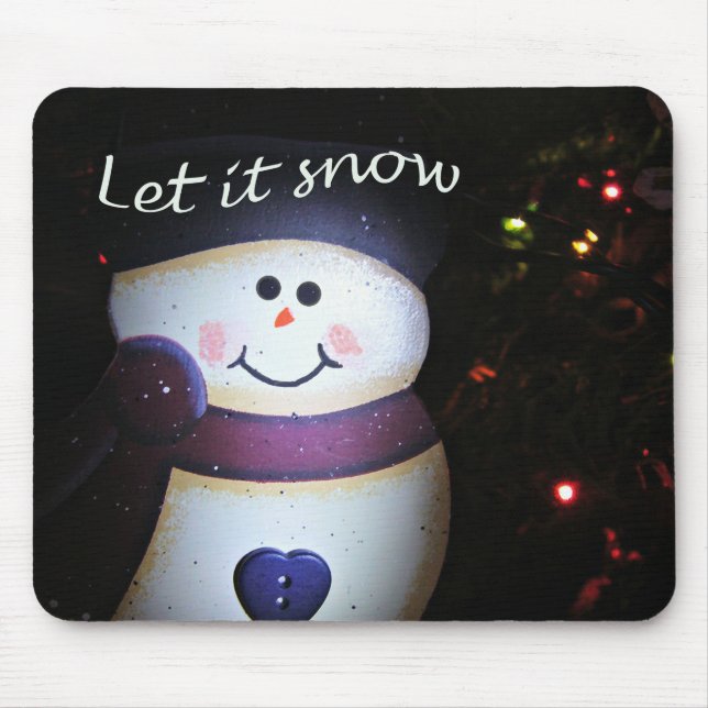 Let it Snow Mouse Pad (Front)