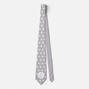 Let It Snow Neck Tie (Grey & White)